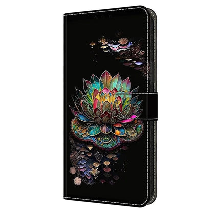For Xiaomi Redmi Note 13 4G Case Pattern Printed Protective Cover TPU+PU Leather Flip Phone Case