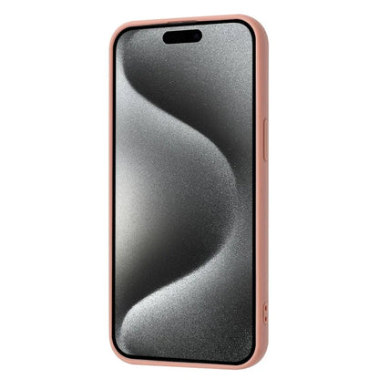 For iPhone 16 Pro Case Drawing Type Card Slots Litchi Texture Leather Back Cover with Ring Kickstand
