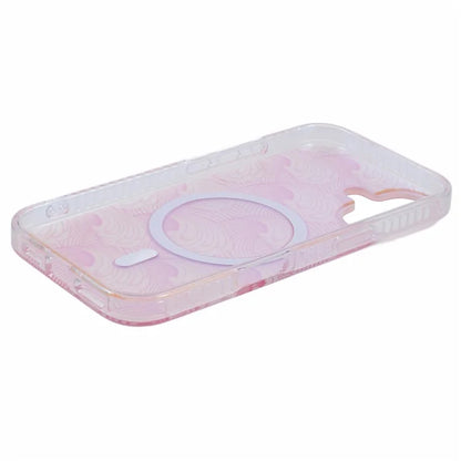 For iPhone 16 Plus Case Compatible with MagSafe Sea Waves IMD TPU+Acrylic Phone Cover