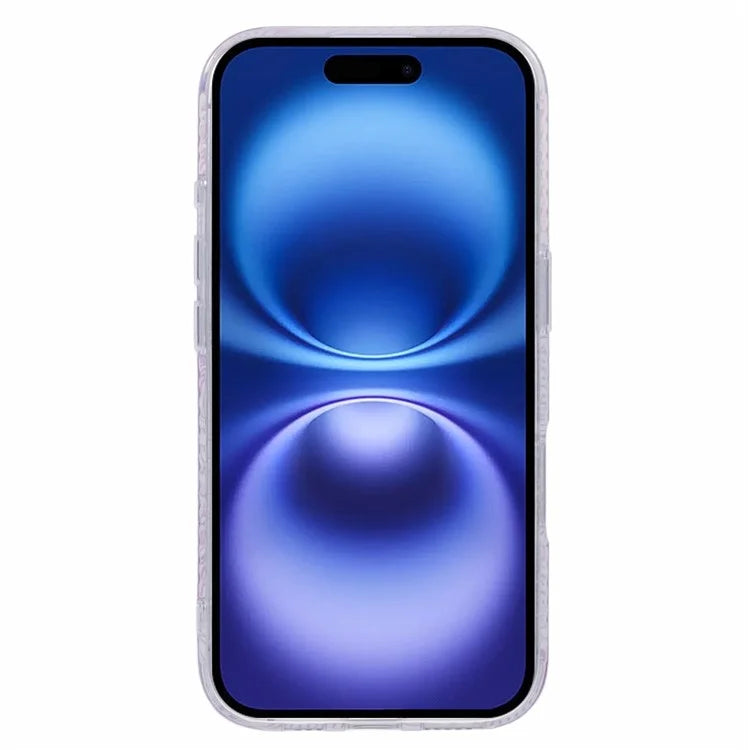 For iPhone 16 Plus Case Compatible with MagSafe Sea Waves IMD TPU+Acrylic Phone Cover