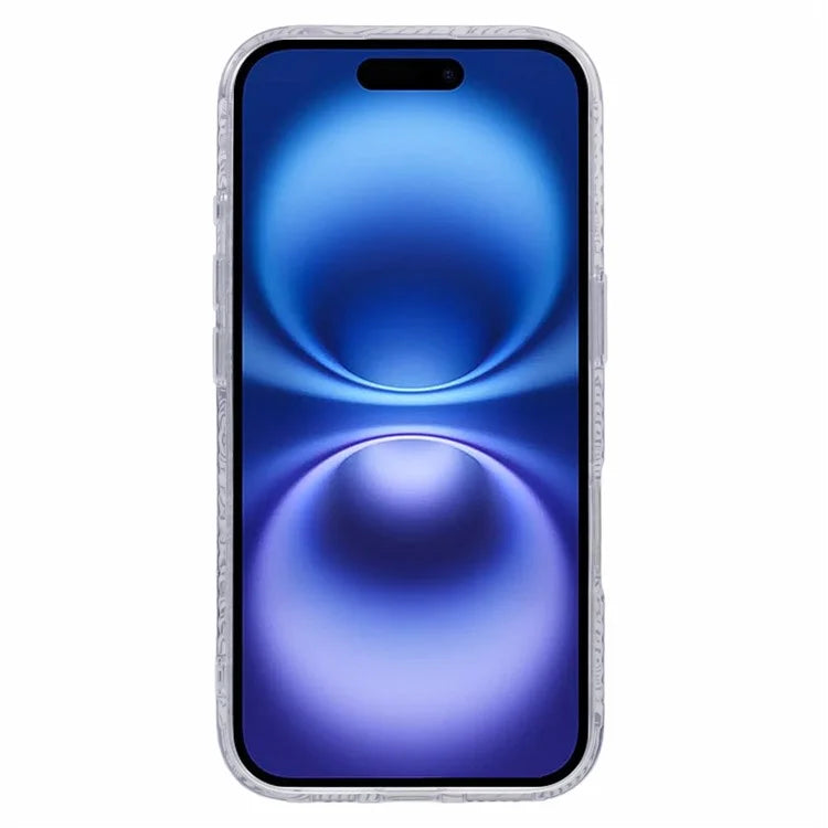 For iPhone 16 Plus Case Compatible with MagSafe Sea Waves IMD TPU+Acrylic Phone Cover