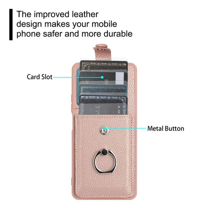 For Xiaomi Poco X6 5G / Redmi Note 13 Pro 5G Case Drawing Type Card Slots Litchi Texture Leather Back Cover with Ring Kickstand