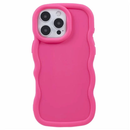 XL Series For iPhone 16 Pro Case TPU Protective Phone Cover Unique Curly Wave Frame