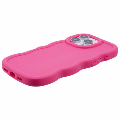 XL Series For iPhone 16 Pro Case TPU Protective Phone Cover Unique Curly Wave Frame