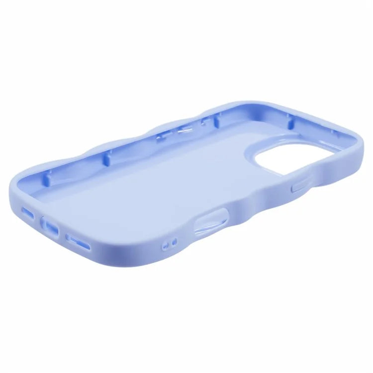 XL Series For iPhone 16 Pro Case TPU Protective Phone Cover Unique Curly Wave Frame
