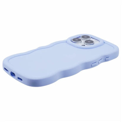 XL Series For iPhone 16 Pro Case TPU Protective Phone Cover Unique Curly Wave Frame