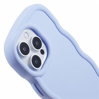 XL Series For iPhone 16 Pro Case TPU Protective Phone Cover Unique Curly Wave Frame