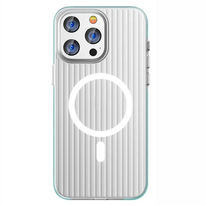 For iPhone 16 Pro Case Compatible with MagSafe Corrugated Texture Hard PC Matte Phone Cover