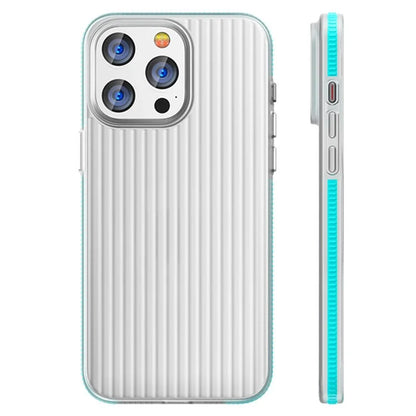 For iPhone 16 Pro Case Corrugated Texture Matte PC Skin-Touch Phone Cover