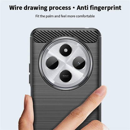 MOFI JK TPU Series-1 For Xiaomi Redmi 14C 4G Case Carbon Fiber Texture TPU Soft Phone Cover