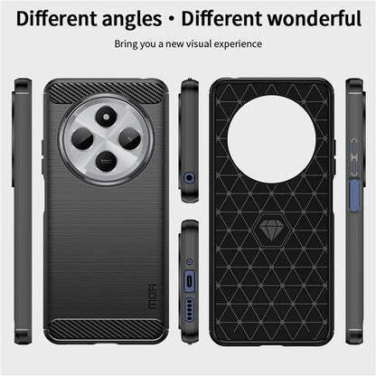 MOFI JK TPU Series-1 For Xiaomi Redmi 14C 4G Case Carbon Fiber Texture TPU Soft Phone Cover