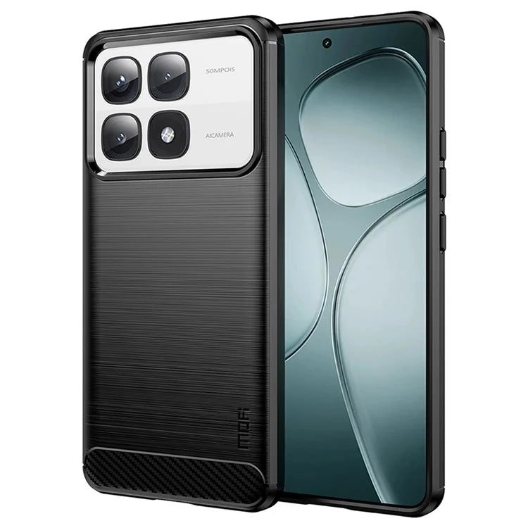 MOFI JK TPU Series-1 For Xiaomi 14T Pro / 14T Case Carbon Fiber Texture TPU Soft Phone Cover