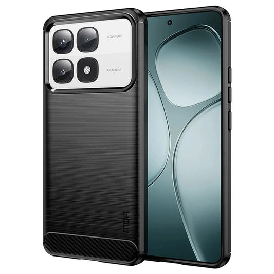 MOFI JK TPU Series-1 For Xiaomi 14T Pro / 14T Case Carbon Fiber Texture TPU Soft Phone Cover