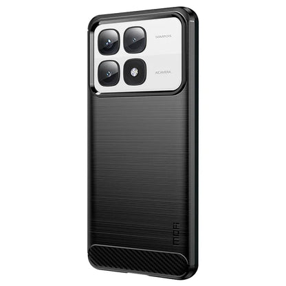 MOFI JK TPU Series-1 For Xiaomi 14T Pro / 14T Case Carbon Fiber Texture TPU Soft Phone Cover