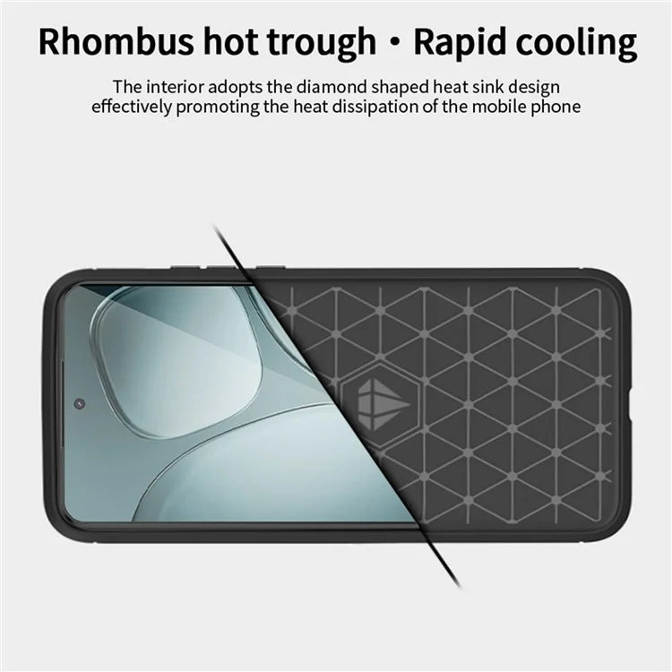 MOFI JK TPU Series-1 For Xiaomi 14T Pro / 14T Case Carbon Fiber Texture TPU Soft Phone Cover