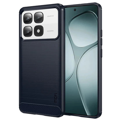 MOFI JK TPU Series-1 For Xiaomi 14T Pro / 14T Case Carbon Fiber Texture TPU Soft Phone Cover