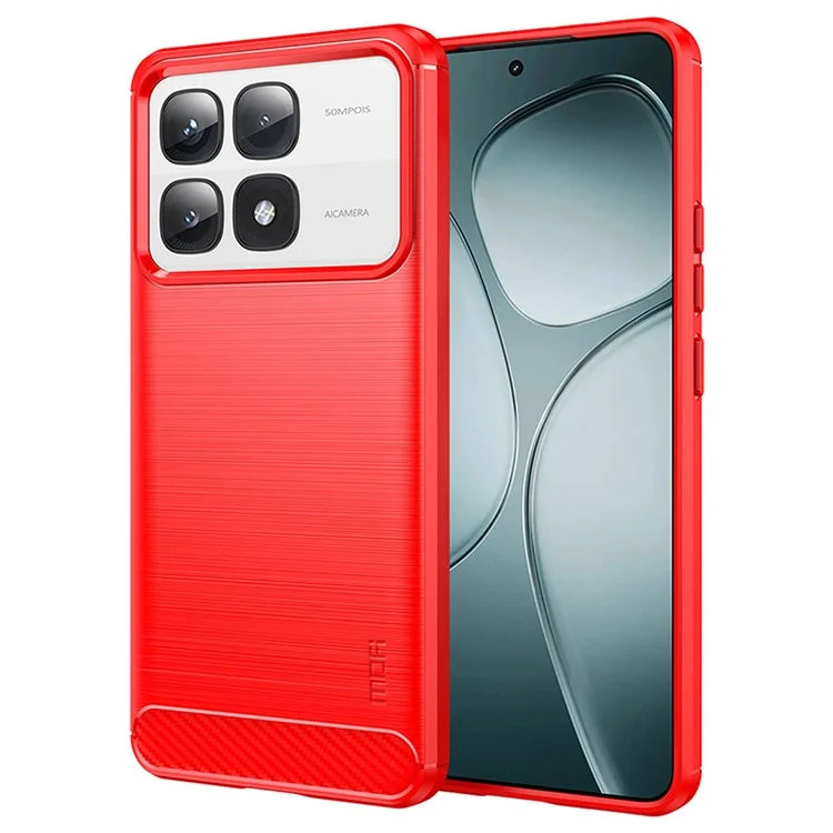 MOFI JK TPU Series-1 For Xiaomi 14T Pro / 14T Case Carbon Fiber Texture TPU Soft Phone Cover