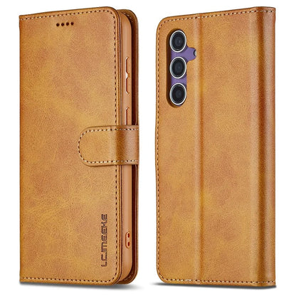 LC.IMEEKE For Samsung Galaxy A16 5G Case Calf Texture PU Leather Stand Wallet Phone Cover