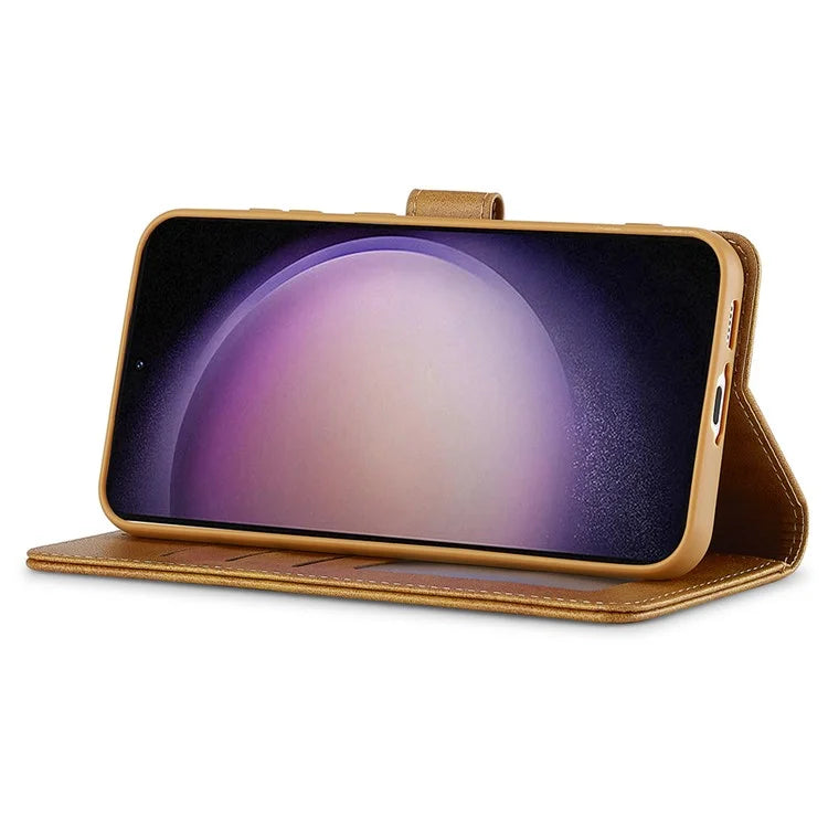 LC.IMEEKE For Samsung Galaxy A16 5G Case Calf Texture PU Leather Stand Wallet Phone Cover