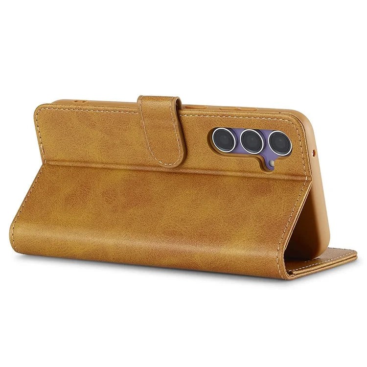 LC.IMEEKE For Samsung Galaxy A16 5G Case Calf Texture PU Leather Stand Wallet Phone Cover