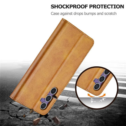 LC.IMEEKE For Samsung Galaxy A16 5G Case Calf Texture PU Leather Stand Wallet Phone Cover