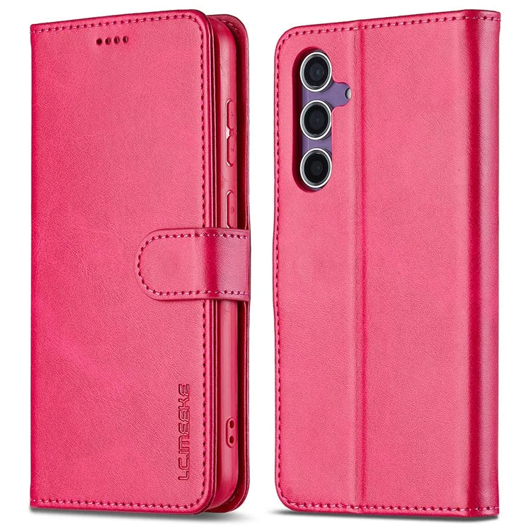 LC.IMEEKE For Samsung Galaxy A16 5G Case Calf Texture PU Leather Stand Wallet Phone Cover