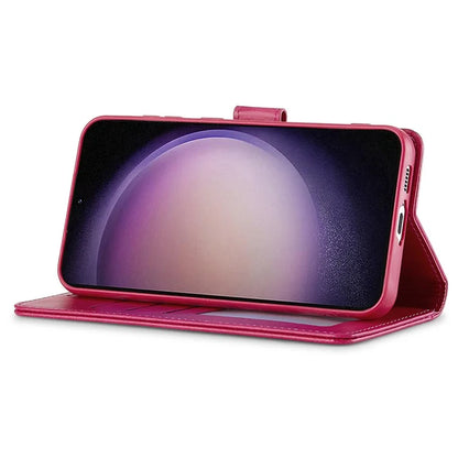 LC.IMEEKE For Samsung Galaxy A16 5G Case Calf Texture PU Leather Stand Wallet Phone Cover