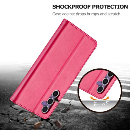 LC.IMEEKE For Samsung Galaxy A16 5G Case Calf Texture PU Leather Stand Wallet Phone Cover
