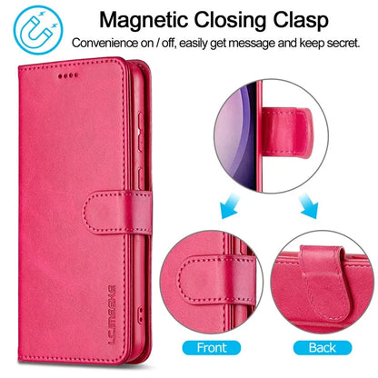 LC.IMEEKE For Samsung Galaxy A16 5G Case Calf Texture PU Leather Stand Wallet Phone Cover