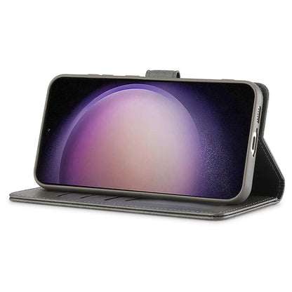 LC.IMEEKE For Samsung Galaxy A16 5G Case Calf Texture PU Leather Stand Wallet Phone Cover