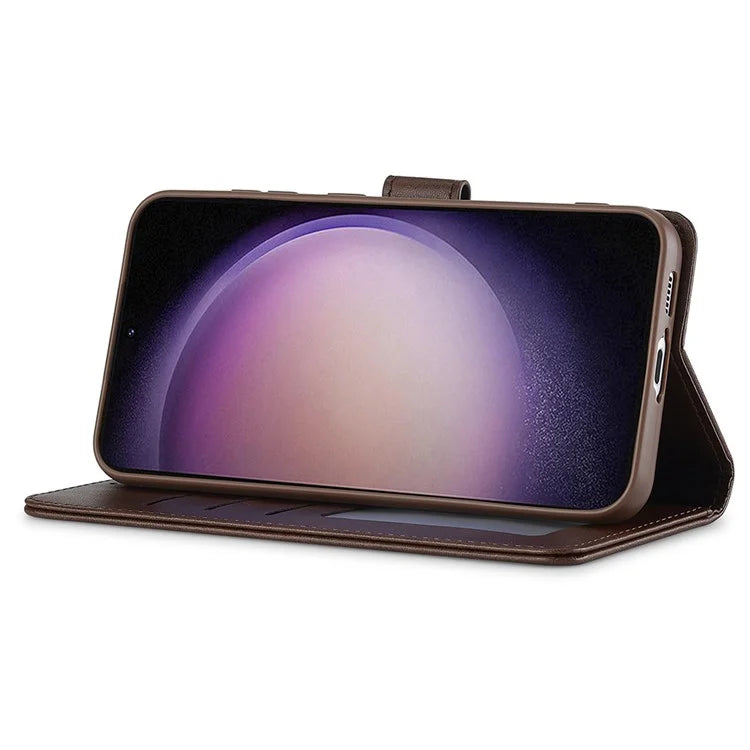 LC.IMEEKE For Samsung Galaxy A16 5G Case Calf Texture PU Leather Stand Wallet Phone Cover