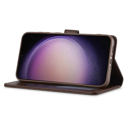 LC.IMEEKE For Samsung Galaxy A16 5G Case Calf Texture PU Leather Stand Wallet Phone Cover