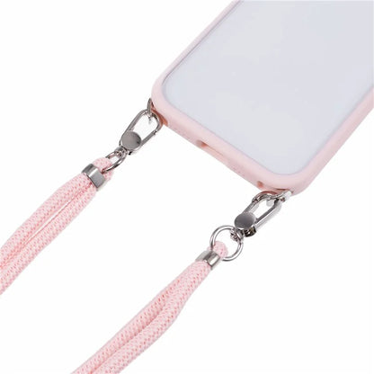 For iPhone 16 Case TPU+PC Crystal Clear Back Cover with Lanyard