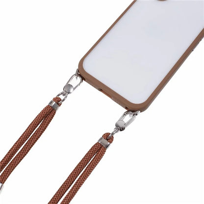 For iPhone 16 Case TPU+PC Crystal Clear Back Cover with Lanyard