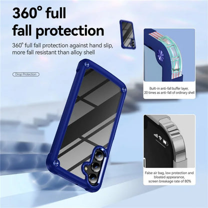 For Samsung Galaxy A16 5G Case Anti-Drop Alloy Lens Frame PC+TPU Phone Cover