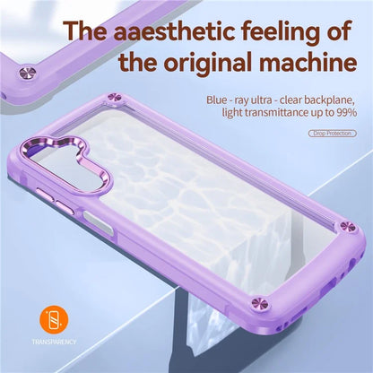 For Samsung Galaxy A16 5G Case Anti-Drop Alloy Lens Frame PC+TPU Phone Cover