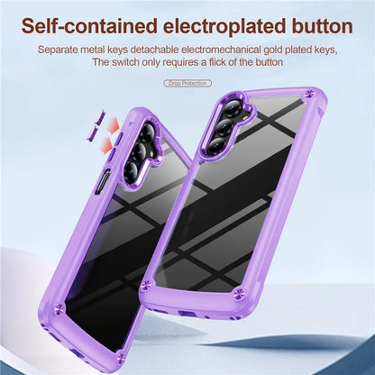 For Samsung Galaxy A16 5G Case Anti-Drop Alloy Lens Frame PC+TPU Phone Cover