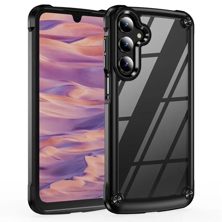For Samsung Galaxy A16 5G Case Anti-Drop Alloy Lens Frame PC+TPU Phone Cover
