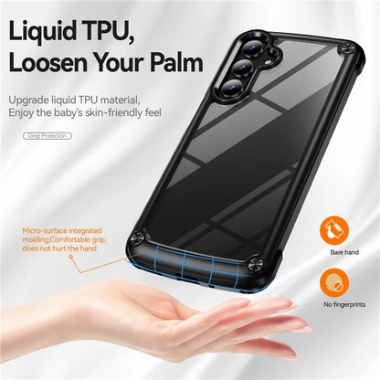 For Samsung Galaxy A16 5G Case Anti-Drop Alloy Lens Frame PC+TPU Phone Cover