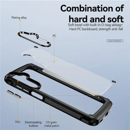 For Samsung Galaxy A16 5G Case Anti-Drop Alloy Lens Frame PC+TPU Phone Cover