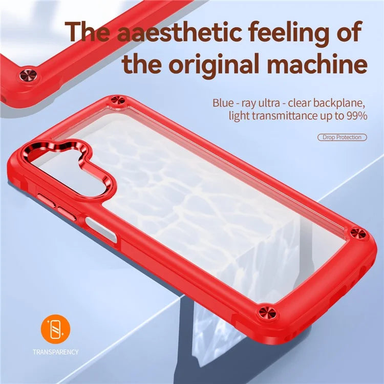 For Samsung Galaxy A16 5G Case Anti-Drop Alloy Lens Frame PC+TPU Phone Cover