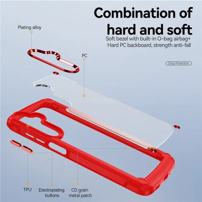 For Samsung Galaxy A16 5G Case Anti-Drop Alloy Lens Frame PC+TPU Phone Cover