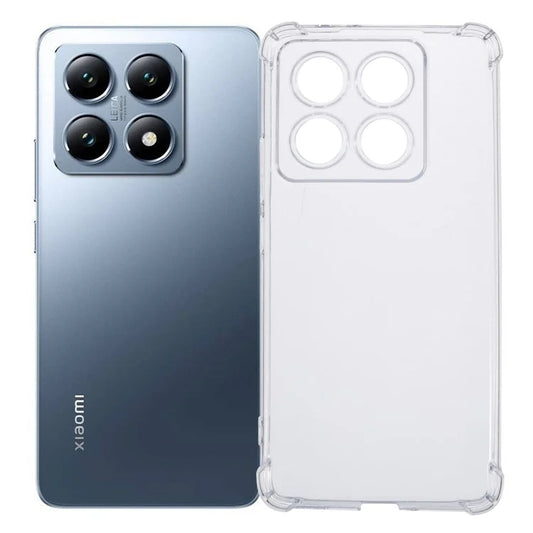 For Xiaomi 14T Pro Phone Case Reinforced Four Corner Anti-Drop Clear TPU Cover