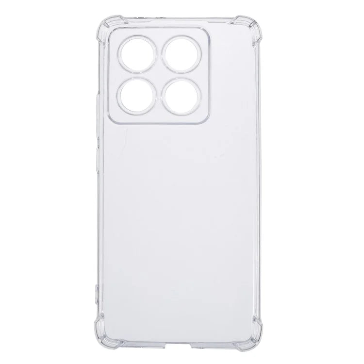 For Xiaomi 14T Pro Phone Case Reinforced Four Corner Anti-Drop Clear TPU Cover
