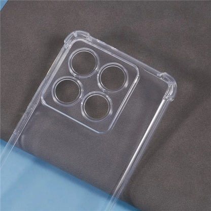 For Xiaomi 14T Pro Phone Case Reinforced Four Corner Anti-Drop Clear TPU Cover