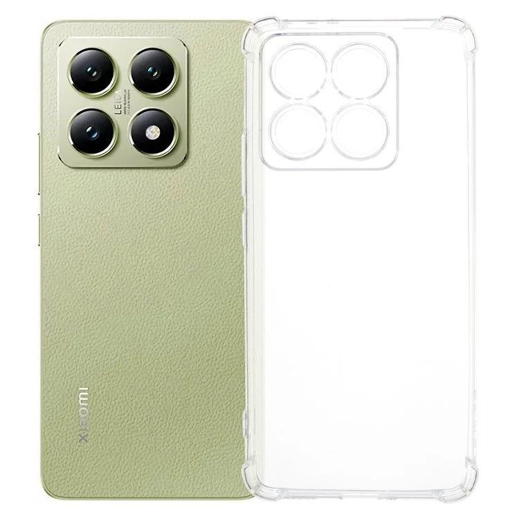 For Xiaomi 14T Phone Case Thicken Four Corner Clear TPU Cover