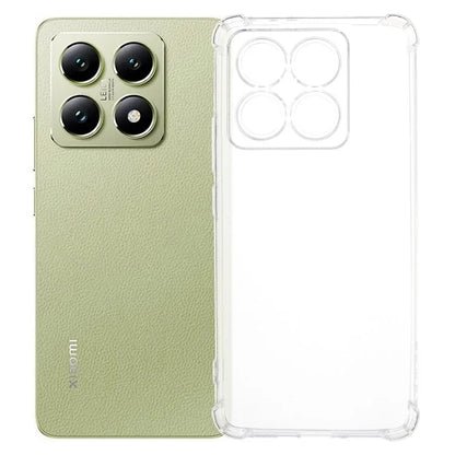 For Xiaomi 14T Phone Case Thicken Four Corner Clear TPU Cover