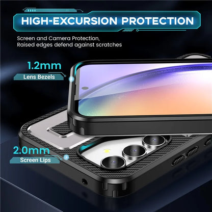 For Samsung Galaxy A54 5G Case TPU+PC Kickstand Phone Cover with Silicone Finger Strap
