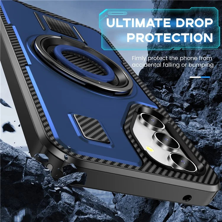 For Samsung Galaxy A54 5G Case TPU+PC Kickstand Phone Cover with Silicone Finger Strap