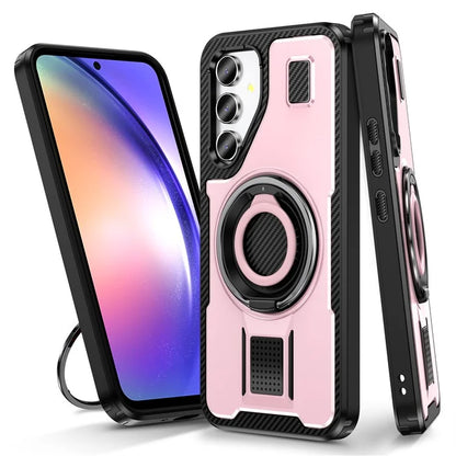 For Samsung Galaxy A54 5G Case TPU+PC Kickstand Phone Cover with Silicone Finger Strap